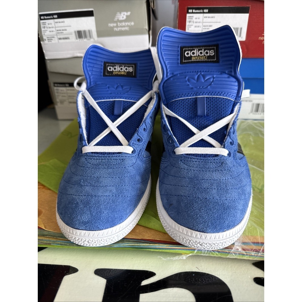 Adidas Busenitz Pro Royal Blue Black Suede Mens Sneakers JP8602 Size 10.5